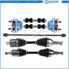 Front Tie Rod End with Wheel Hub Bearing CV Axle Shaft For 2003-05 Buick Century