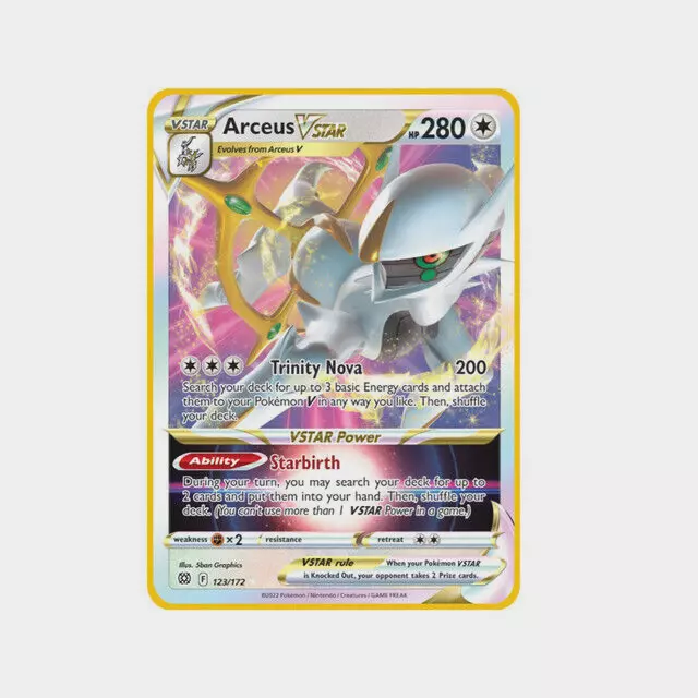 Arceus Pokemon Card, Pokemon Metal Cards Collection