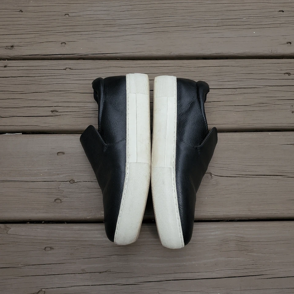 Jslides Acer Black Leather Platform Slip-On Sneaker Trainers Woman's 8 - Image 3 of 4