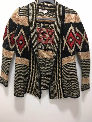 pink republic sweater cardigan brown 