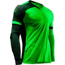 STORELLI Exoshield Gladiator Green Soccer Goalkeeper Jersey Padded Size Adult M