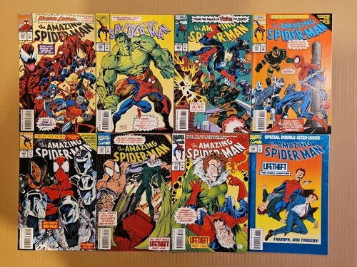 Amazing Spider-Man #380 - 388 (no 381) Lot of 8 Marvel 1993 High Grade