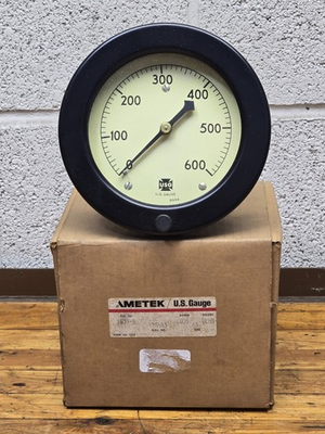 #ad U.S. Gauge 600psi 4 1 2quot; Duplex Pressure Gauge Made In USA NEW $29.99