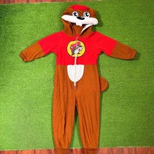 Buc-ee's Toddler Kids Size 3T Zip Up Pajamas Sleeper Costume Hooded