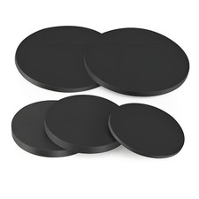 Schwarz Silikon Scheiben rund flach Platte Dichtung St&auml;rke 2mm, 3mm | &Oslash; 5 -426mm