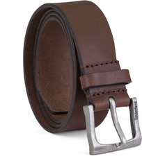 Men'S Classic Leather Jean Belt 1.4 Inches Wide Big  Tall Sizes 
