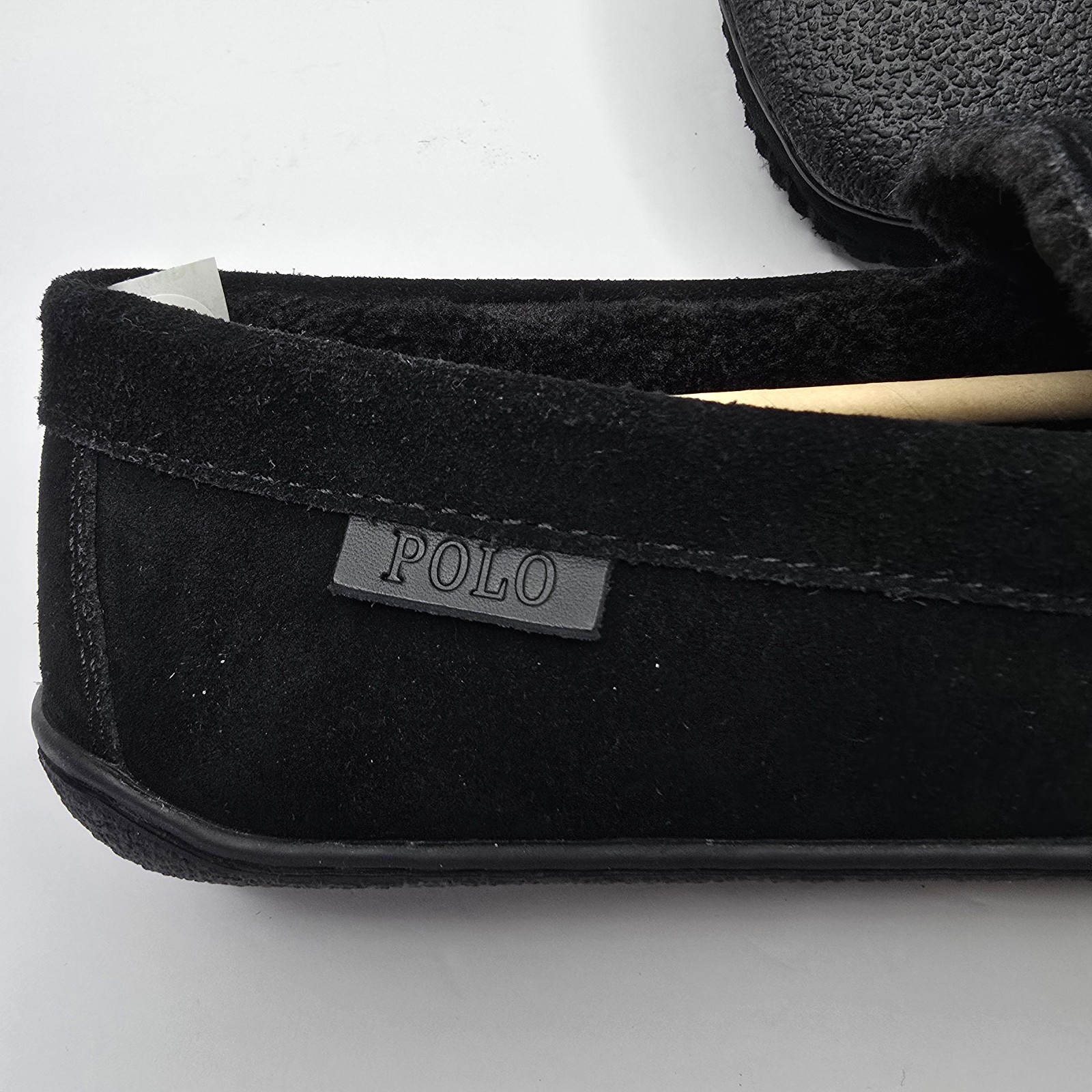 Polo Ralph Lauren Mens Black Holiday Brenan Bear Moccasin Slippers- Size 10-NIB thumbnail 4