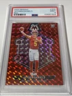 2024 Panini Mosaic -Rookies Jayden Daniels #302 Red Camo Mosaic Prizm (RC) PSA 9