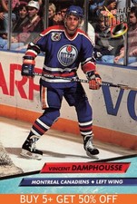 1992-93 Ultra #103 Vincent Damphousse Montreal Canadiens Hockey