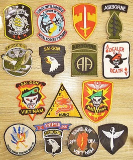 Saigon Lot x 15 Patch Airborne Spooks Special Forces CIA Vietnam War