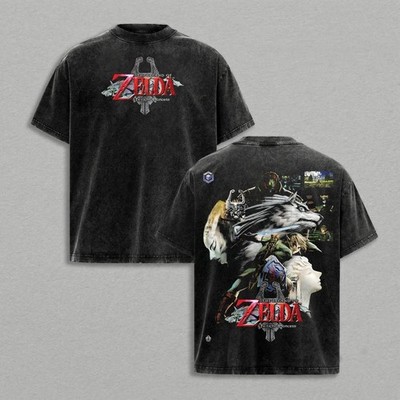 Vintage Zelda Twilight Princess Shirt, Link Wolf Link Midna Graphic Tee, Legend
