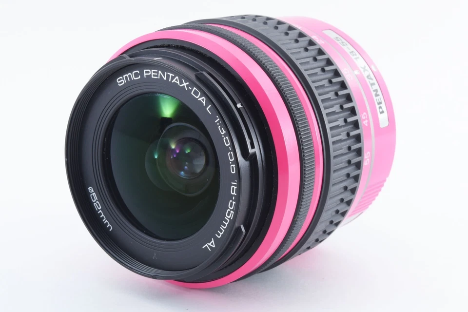 SMC PENTAX DA L 18-55mm f/3.5-5.6 AL Zoom Lens Pink Color Excellent++ from Japan - Image 2 of 4