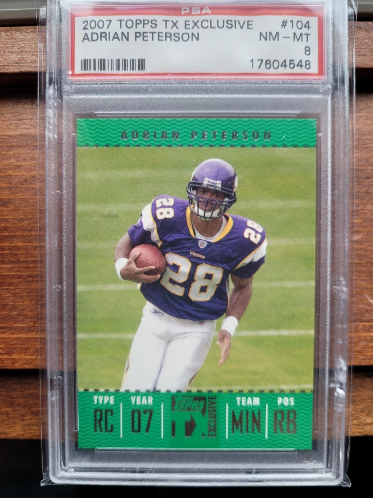 Adrian Peterson Topps TX Exclusive #104 Base