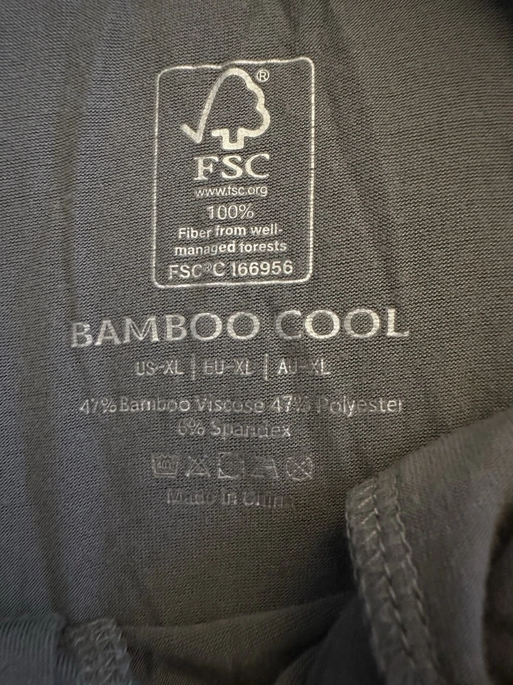 Pantalones Cortos para Dormir Bambú Frescos Para Hombre XL Gris Elastizados Salón Tirar con Cordón Foto 4 de 4