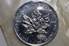 2000 Fireworks Privy 1 oz .9999 Silver Canadian Maple Leaf NUM9393