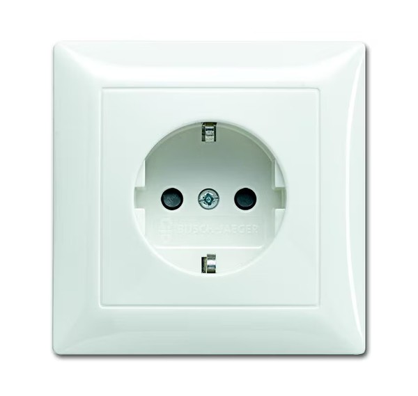 Busch-Jaeger 20 EUJB-914 Schuko Steckdose, Busch-Balance Si, Safety+, Alpinweiß-image