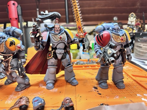 Joytoy Warhammer 40k Space Wolves Marine Figure lot Ragnar intercessors ...