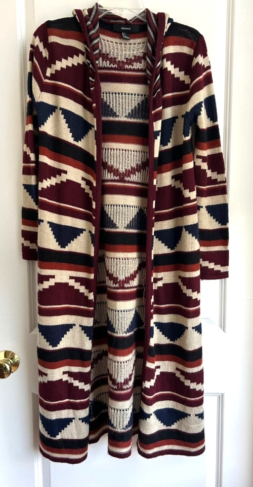 Cárdigan Boho Azteca Suroeste Tejido Plumero Mujer Pequeño Festival Jeweltone Foto 4 de 4