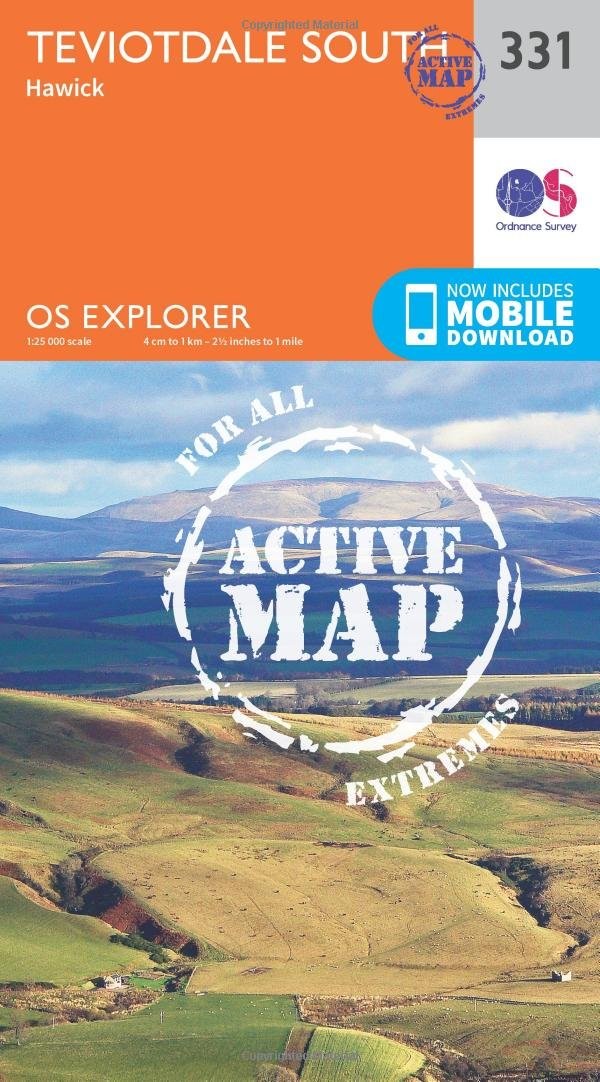 Teviotdale South Map | Weatherproof | Hawick | Ordnance Survey | OS Explorer Active Map 331 | Scotland | Walks | Hiking | Maps | Adventure - Image 5