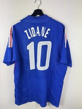 ZIDANE #10 France Home football shirt 2002 - 2004 Adidas Trikot Mens Sz L Shirt