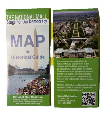 Map for Washington D.C. -The NATIONAL MALL  2026 New.
