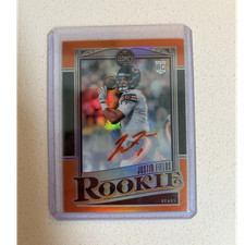 2021 Panini Chronicles Justin Fields Rookie Orange Auto /35 Bears #216