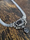 Vintage  835 Silver Necklace Garnet — photo 2