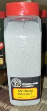 Woodland Scenics B1382 Medium Ballast Shaker, Gray [50 cu. in.]