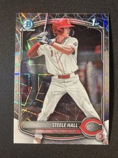2025 BOWMAN DRAFT CHROME LAZER REFRACTOR 1st STEELE HALL #BDC-20