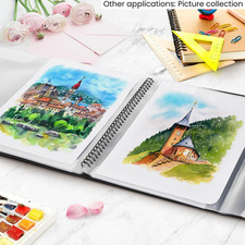 Sheet Music Folder 4 Pages Expand Binder Hold 60 Sheets 8.5 X 11 Paper A4 Choir