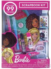 Barbie Scrapbooking Kit - Includes 99 Stickers, Scrapbook, Markers  More