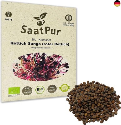 Radies Sango BIO Keimsprossen von SaatPur - Sprossen, Microgreens - 30g
