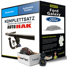 Für FORD Galaxy I Typ WGR Anhängerkupplung abnehmbar +eSatz 7pol uni 00- NEU