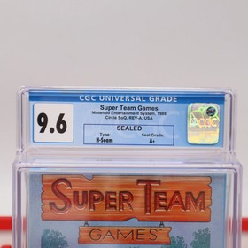 NES Nintendo Game SUPER TEAM GAMES - ROUND SOQ! CGC GRADED 9.6 A+! NEW & Sealed!