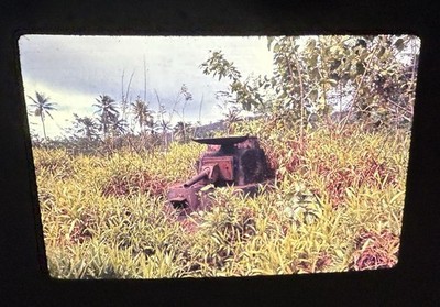 Japanese Type 95 Ha-Go Light Tank Guam Relic Ektachrome 35mm Transparency Slide