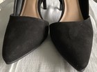 Old Navy D'Orsay Stiletto Heels Black Faux Suede Pointed Toe Women's Size 8 — photo 8