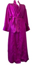 Vintage Gold Label Victoria’s Secret Size Small Purple Silky Full Length Robe