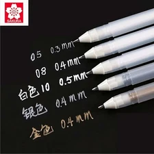 3PCS Gelly Roll Gel Pens Highlight Marker for Journaling Art Drawing, White Ink