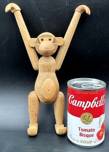 Vintage Kay Bojesen Style Teak Wood Hanging Monkey Japan MCM - Picture 17 of 17