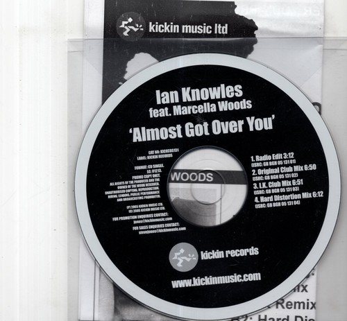 (JD588) Ian Knowles, Almost Got Over You ft Marcella Woods - 2005 DJ CD