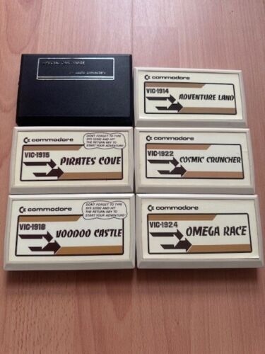 6 Commodore VIC 20 RARE CARTRIDGE RELEASES