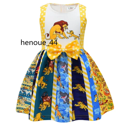 minnie stitch Cartoon Bowknot Dress Skirt Princess Party Birthday Fancy girl - Picture 17 of 69