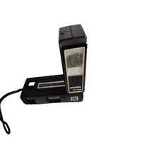 Kodak Tele Instamatic 608 110 Camera w/ Nissin TF168 Flash - For Parts/Repair
