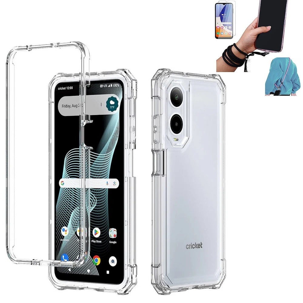 AT&T Verge Cricket Icon 6 Shockproof Full-Body Protective Phone Case  
