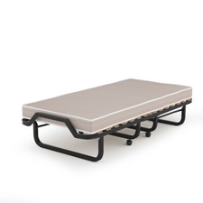 Folding Bed w/ Memory Foam Mattress Compact Rollaway Bed Sleeper Made in Italy