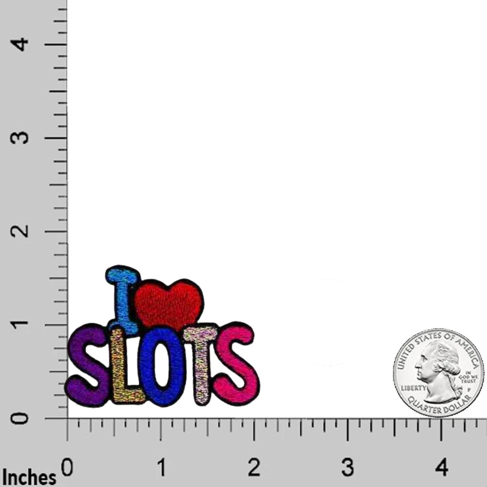 I HEART Gambling (3-Pack) Iron On Patch - Image 3 of 4