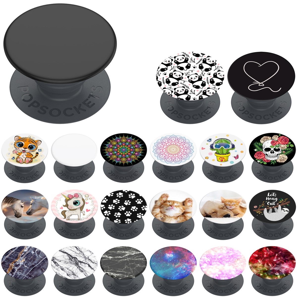 ORIGINAL PopSockets Handyhalterung PopSocket Basic Fingerhalterung  Handygriff | eBay.de