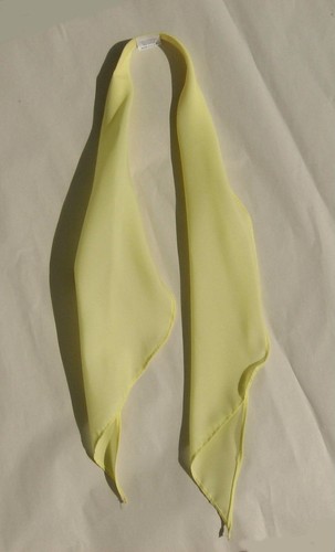 Scarf tie western cowboy square dance apache tie yellow NEW  - Picture 1 of 1