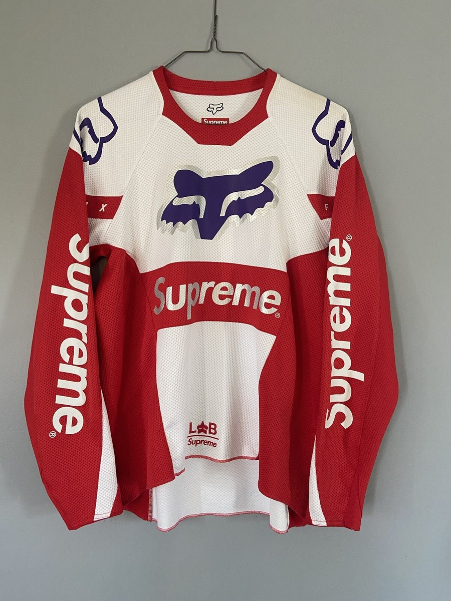 Supreme × FOX RACING Moto Jersey Red S SUPREME x Honda x Fox Racing Jersey Red Men's size Large | eBay
