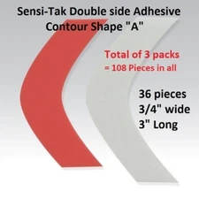Sensi Tak Red Liner Tape by Walker Tape 3 packs = 108 pieces Shape A